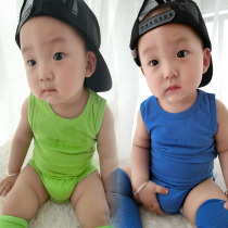 Baby conjoined clothes and summer money for men and women All cotton Triangle Harvest baby boomers Triangulate Climbing Suit Bag Fart