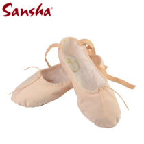 Authentic Sansha Ballet Kung Fu Shoes Canvas Two Bottom Cat Paw Soft Shoes Triangle Waist NO 3C