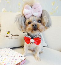 Eurostyle Lace Cute Pet Item Lap Dogs Tedyjok Summer Neckline Bell Collar Junction Adjustable