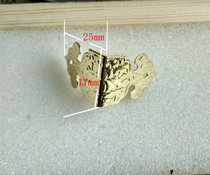 Wholesale Pouch Corner Ancient Cabinet Accessories Right Angle Bifacial Wrap Corner Iron Wrap Angle 17 * 25mm
