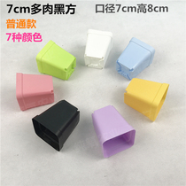 Classic 7cm square pot thickened small black side succulent plant plastic flower pot multi-meat pot square pot seedling