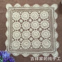Handmade crochet three-dimensional crochet universal decorative cloth nostalgic retro hollow cotton woven sofa with back towel