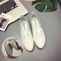 Summer car shoes womens soft bottom flat bottom car special Joker non-slip thin Han Faner white shoes thin bottom single 4