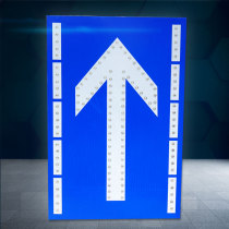 Solar LED active luminous signs split signs road traffic safety signs factory direct sales can be customized