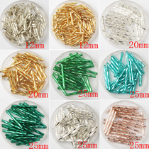 Spiral tube beads diy jewelry accessories Clothing accessories Silver tube beads Wedding clothing beauty materials accessories