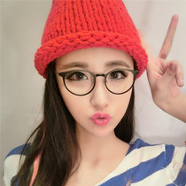 Plate frame with myopia tr90 glasses frame black frame glasses Cadile crocodile frame big frame trendy