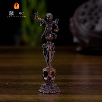 (Tibetan village) Nepals red copper fury lotus masters pestle pestle and pestle diamond peg