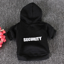 Cross-border explosive pet sweater clothes coat SECURITY printed custom hoodie dog clothes autumn and winter