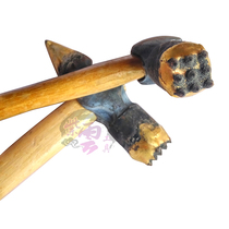 Stone processing tools Double-headed single-point round-headed flat masonry manual hammering rough surface 9-tooth alloy chisel hammer