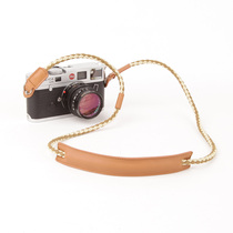cam-in Italian original plant tanned cowhide woven camera strap shoulder pad round hole interface CS209