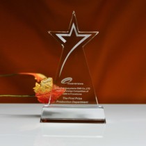 Five-pointed star trophy Practical personality trophy custom-made custom lettering spot excellent employee award celebration gift