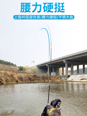 Sihai certification Japan imported carbon ultra-light hard ultra-fine fishing rod 28 adjustment fishing rod carp Rod carp 19 tuning