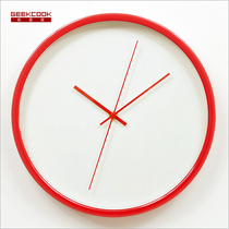 Extreme guest metal wall clock-heart like water stop creative simple quartz wall clock living room clock housewarming gift