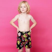 Japanese popular Tide brand childrens clothing Black Super pacifier function waterproof taffeta elastic waist swimming beach shorts