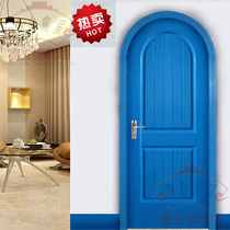 K01 arched door arched door arched door sleeve Mediterranean style solid wood composite baking lacquered door indoor door suit door