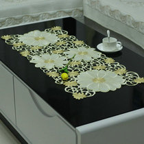 Table flag pastoral tea table table mat tea table mat Tea table towel embroidered hollow high-grade placemat fabric high-grade tablecloth