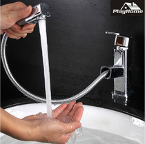German Playhome pull-out tap face basin tap hot and cold wash head telescopic platform basin tap