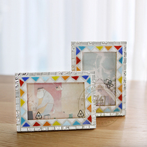 Yuesen live small colorful flag silver) Forest series fresh photo frame frame bohemian couple creative handmade gifts