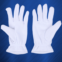 Thickened white gloves etiquette gloves cotton cloth cotton white work gloves Plate play jewelry driver parade