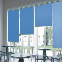 Spring South full shading double-sided color rolling curtain curtain partition curtain curtain toilet kitchen Office roller blind