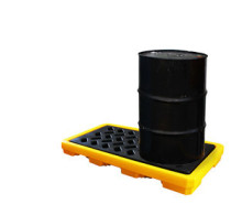 Leakage tray liquid leak-proof tray polyethylene platform two-barrel oil drum anti-spill tray SPPp301