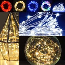 New DC5V 100 LED Christmas Lights Indoor10m String LED USB