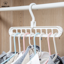 Japan imported multifunctional hanger Magic home wardrobe storage hanger clothes space hanging rack