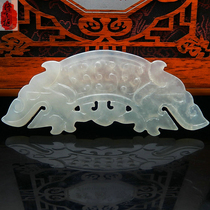 Jade jade Peupei natural Xiu jade Shuangyu Double Longyu jade Jade Bi Imitation Ancient Pieces Ancient Play Hanfu accessories Accessories Waist Peep car Hangover jade pendant