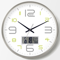 Madding fashion wall clock Living room office simple mute clock wall watch creative quartz clock perpetual calendar D543