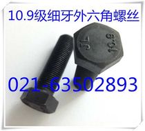 10 Grade 9 fine-tooth external hexagon screws Fine-tooth external hexagon screws M8 M12 M16 M18 M20