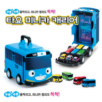 Korea EMS-Small bus Tayo Childrens car toy Safe Deposit box Toy Car Gift Set