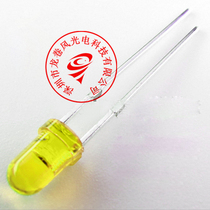 F3 transparent yellow yellow long feet 3mm clear yellow light translucent bright yellow light spotlight led light beads