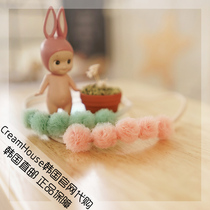 (CreamHouse) Korean cute netting ball baby girl baby rubber band hair band