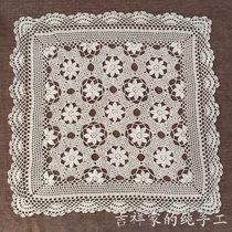 Hello old time-original handmade crochet tablecloth cotton woven hollow universal cover towel multi-size