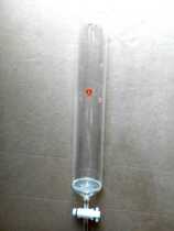 Glass instrument chromatography column with glass hole filter column PTFE column experimental equipment outer diameter 50mm long 500mm