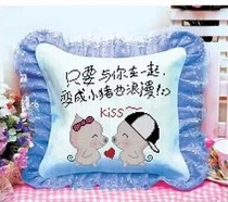 2019 New printed cross stitch pillow cartoon anime cute a single couple love home daily use