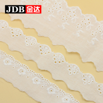 White lace accessories decoration handmade wide material curtains Cotton clothes cloth edge fabric diy lace with lace