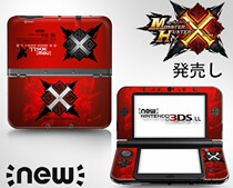NEW 3DSLL 3dsl 3DSXL pain stickers machine film stickers Monster Hunter X limited MH color stickers animation color film