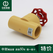 Zhongcai Yellow Globe Valve Double Ball Valve Live ppr Connector ppr Pipe Main Switch Water Valve