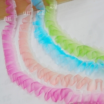 DIY accessories lace color changing gauze with ruffles lace clothing lace lace jewelry accessories lace