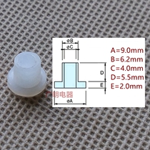 Transistor gasket insulation particle t-type screw rubber gasket M4 cushion column nylon plastic sleeve concave and convex insulation ring cap