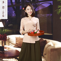 Dorn beautician work clothes High-end spa club Thai massage technology Foot bath Foot massage technician clothing Summer short sleeve