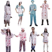 Halloween adult costume cosplay masquerade party horror bloody female nurse suit male doctor clothes