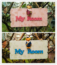 Reading Lang can customize the kindergarten door card Creative Home Residence Decoration list Personality Room Doorplate Wall-mounted Hanging Decoration