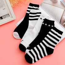 Cotton socks Womens Mid-Tube star pure cotton socks autumn and winter cotton womens socks deodorant sweating and sweating sports socks