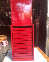 Buddhist Supplies Ornaments 12pcs set Hibiscus Pattern Wooden Plate Tribute Plate Supply Set