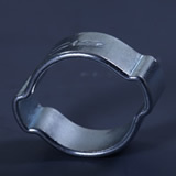 Manufacturer Double-ear throat stir-plated galvanized double-ear curette style special pliers Hoop Water Pipe Hoop Quick Fit Hoop