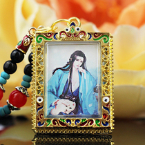  Thai Buddha Pai Gow tail fox lock heart Buddha brand Cuban flat Wang peach blossom fox heart lock