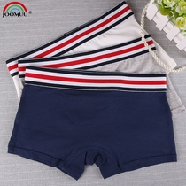 Womens les panties handsome t neutral cotton wide-brimmed flat boxers Large size sports bottoms Solid color safety pants triangle