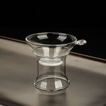 Kung Fu tea set Glass male cup tea leakage filter Tea separator rack Tea filter belt Filter set Tea ceremony accessories